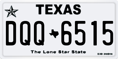 TX license plate DQQ6515