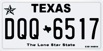 TX license plate DQQ6517