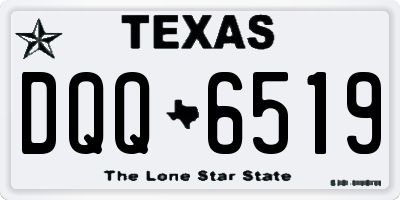 TX license plate DQQ6519
