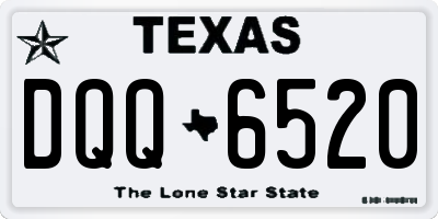 TX license plate DQQ6520