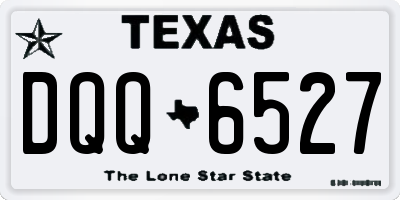TX license plate DQQ6527