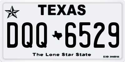 TX license plate DQQ6529