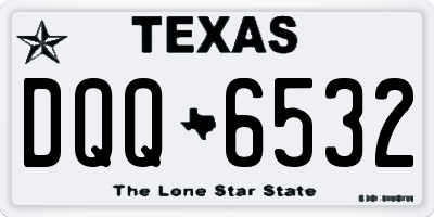 TX license plate DQQ6532