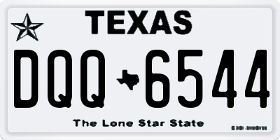 TX license plate DQQ6544