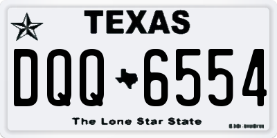 TX license plate DQQ6554