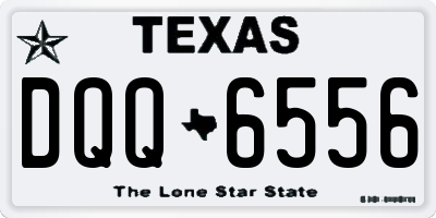 TX license plate DQQ6556