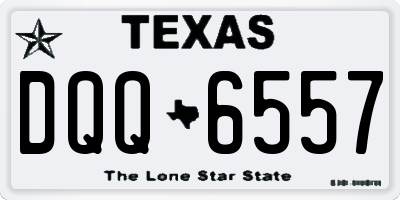 TX license plate DQQ6557
