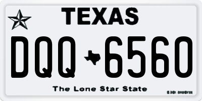 TX license plate DQQ6560