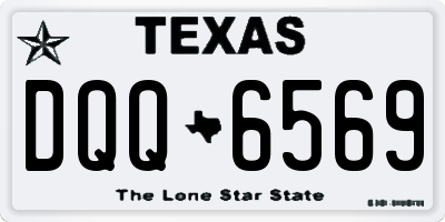 TX license plate DQQ6569
