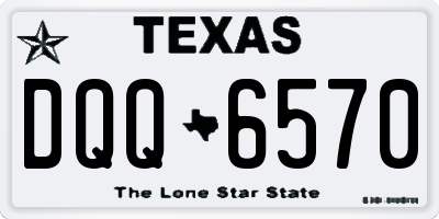 TX license plate DQQ6570