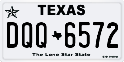 TX license plate DQQ6572