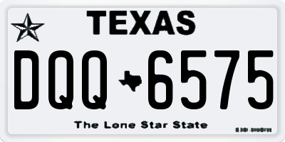 TX license plate DQQ6575