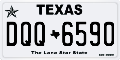 TX license plate DQQ6590