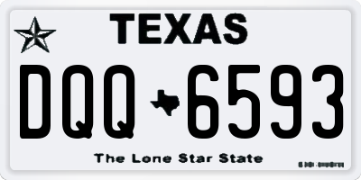 TX license plate DQQ6593