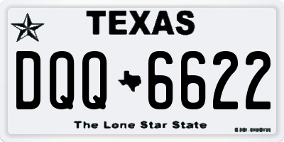 TX license plate DQQ6622