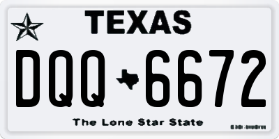 TX license plate DQQ6672