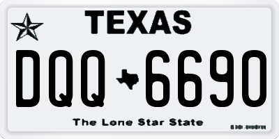 TX license plate DQQ6690