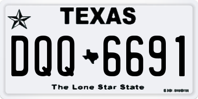 TX license plate DQQ6691