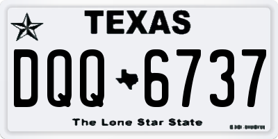 TX license plate DQQ6737