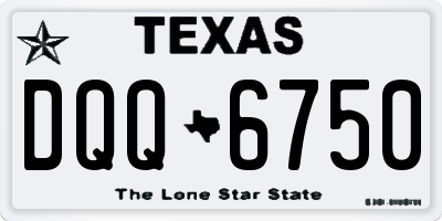 TX license plate DQQ6750
