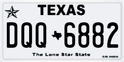 TX license plate DQQ6882