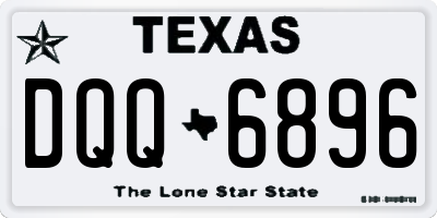 TX license plate DQQ6896
