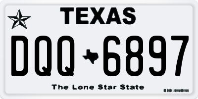 TX license plate DQQ6897