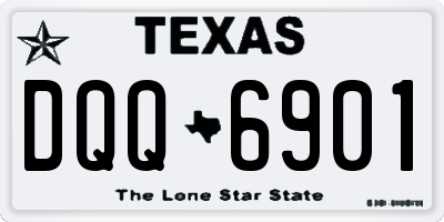 TX license plate DQQ6901