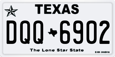 TX license plate DQQ6902