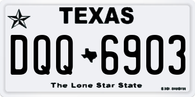 TX license plate DQQ6903