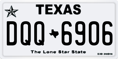 TX license plate DQQ6906