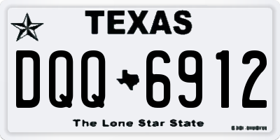 TX license plate DQQ6912
