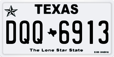 TX license plate DQQ6913