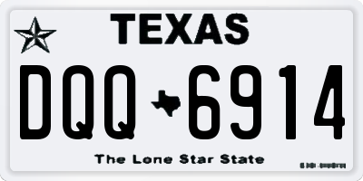 TX license plate DQQ6914