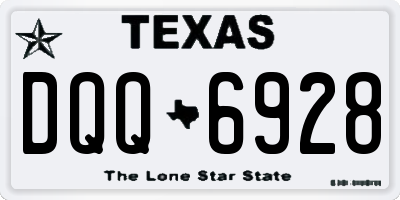TX license plate DQQ6928