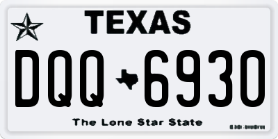 TX license plate DQQ6930