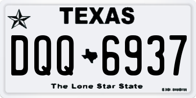 TX license plate DQQ6937