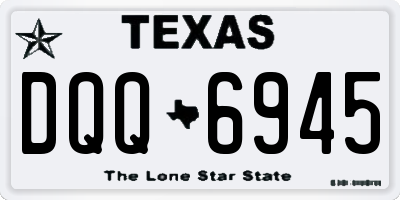 TX license plate DQQ6945