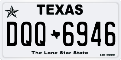 TX license plate DQQ6946