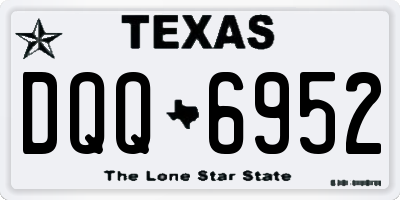 TX license plate DQQ6952