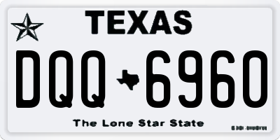 TX license plate DQQ6960