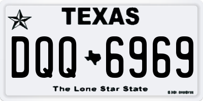 TX license plate DQQ6969