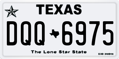 TX license plate DQQ6975