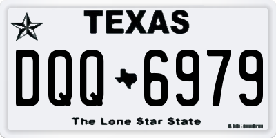 TX license plate DQQ6979