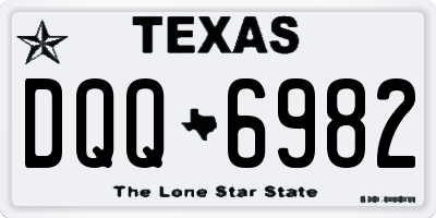 TX license plate DQQ6982
