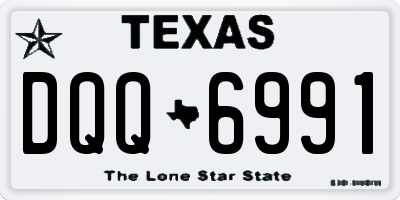 TX license plate DQQ6991