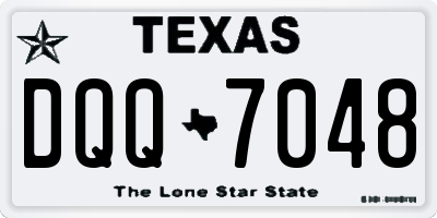 TX license plate DQQ7048