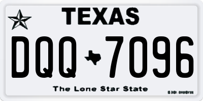 TX license plate DQQ7096