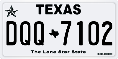 TX license plate DQQ7102