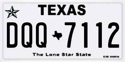 TX license plate DQQ7112